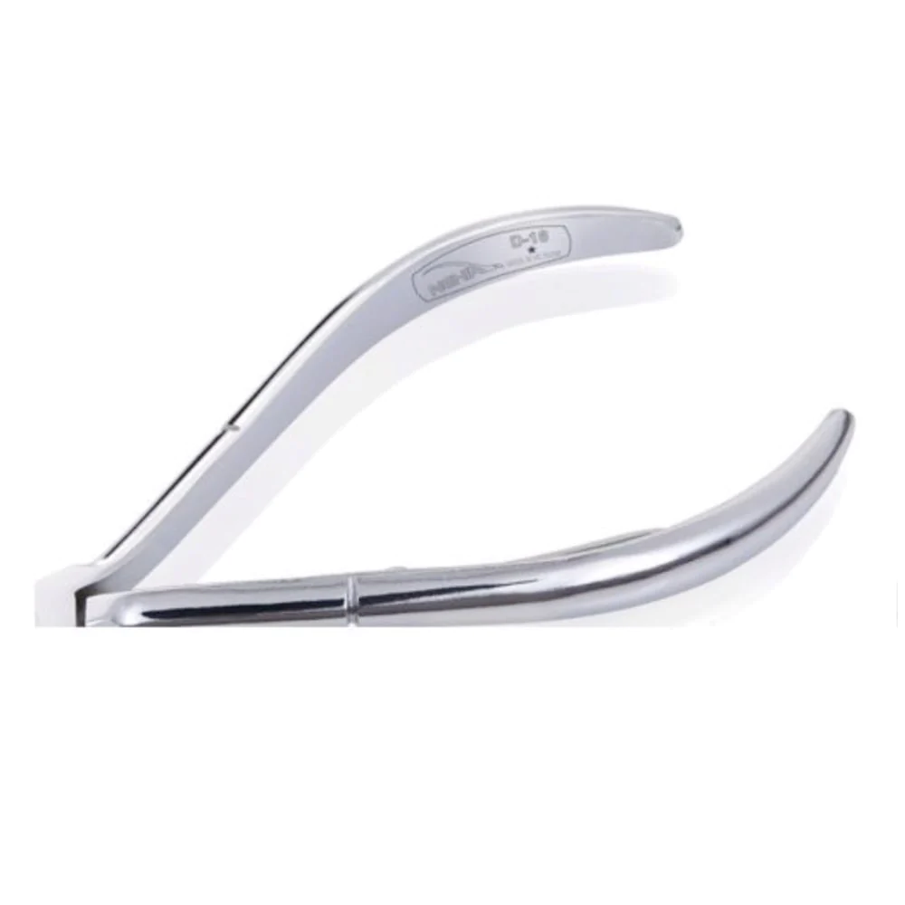 (Pack of 5) Nghia D18 Carbon Steel Cuticle Nipper, Single Spring Silver Full Jaw
