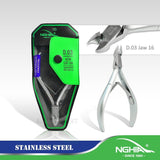 D-03 Nghia Cuticle Nippers Stainless Steel Double Spring - Jaw 14 or 16