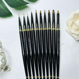 Set 10 pcs Variety Gel Nail Brush Poly Extension Gel Brush-Nail Art Brush