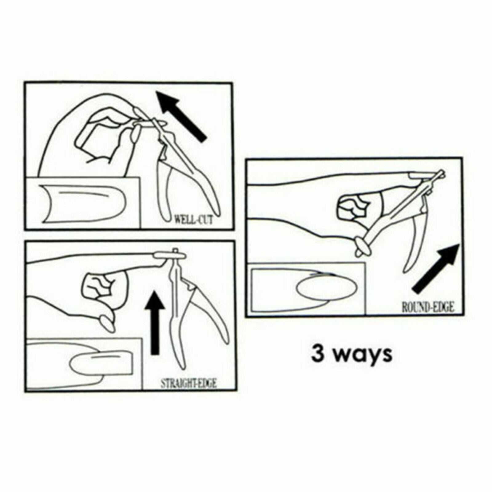 Professional False Nail Tips Clipper Cutter Stainless Steel