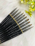 Set 10 pcs Variety Gel Nail Brush Poly Extension Gel Brush-Nail Art Brush