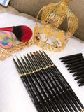 Set 10 pcs Variety Gel Nail Brush Poly Extension Gel Brush-Nail Art Brush