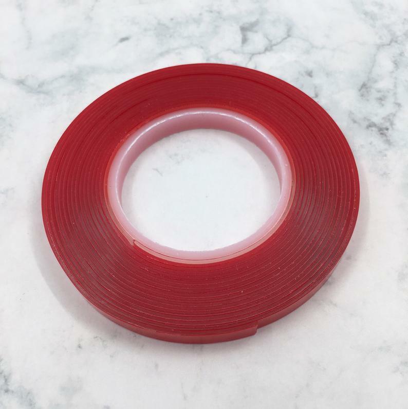 10M Long x 1cm Double-sided Clear Transparent Acrylic Foam Adhesive Tape Long - Lot of 10