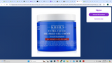 Kiehl's Ultra Facial Oil-Free Gel Cream Normal to Oily Skin Large Size 4.2oz/ 125 ml