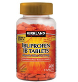 Kirkland Ibuprofen 200mg Generic Motrin or Advil Pain Fever 500 or 1000 ct NEW