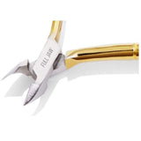 1 x Nghia D-501 Carbon Steel Cuticle Nipper Double Spring Gold NEW Full Jaw