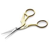 Beautiful Bird Shaped Gold Plated Eyebrow Scissors Nghia KM602D Stainless steel