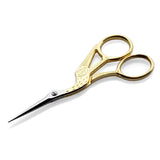 Beautiful Bird Shaped Gold Plated Eyebrow Scissors Nghia KM602D Stainless steel