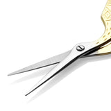 Beautiful Bird Shaped Gold Plated Eyebrow Scissors Nghia KM602D Stainless steel