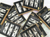 Handmade Reusable Long Cross 3D Mink False Black Eyelashes 3 Pairs (3D-40) Each Unit- Lot of 2