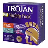 Trojan Pleasure Pack Assorted Premium Latex Condoms 40-Count FREE SHIPPING