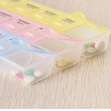 Portable 7 Day Medicine Storage Pill Tablet Organizer Container 21 Slot Case Box Each