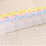 Portable 7 Day Medicine Storage Pill Tablet Organizer Container 21 Slot Case Box Each