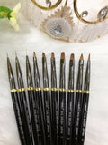 Set Lawei 10 pcs Variety Gel Nail Brush Poly Extension Gel Brush-Nail Art Brush