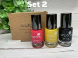 Set of 3 Bottles Caption Nail Polish - New In Box - FREE US SHIPPING - 10ml Each