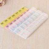 Portable 7 Day Medicine Storage Pill Tablet Organizer Container 21 Slot Case Box Each