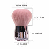 Pink Nail Cleaner Brush Nail Art Dust Brush, Make Up Brush,Aluminum Handle Brush