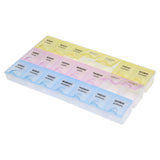 Portable 7 Day Medicine Storage Pill Tablet Organizer Container 21 Slot Case Box Each